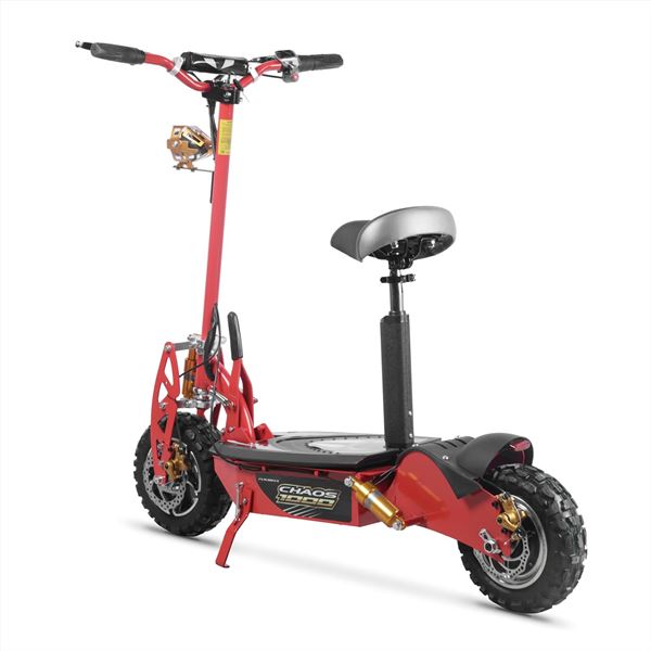 chaos 1000w 48v sla hub drive red off road electric scooter 2