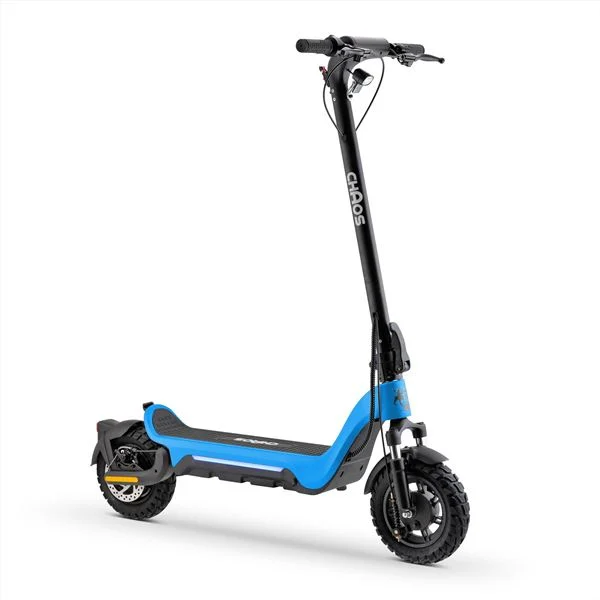 chaos x3 600w 48v 10ah li blue electric scooter